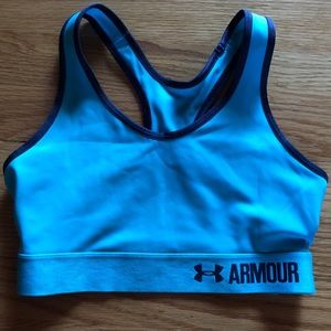 Under Armour blue sportbra, XS-S Women’s